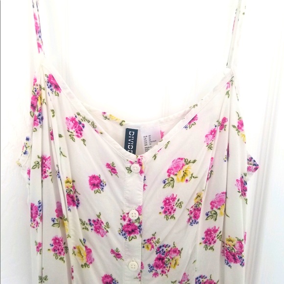 Pink floral mini dress H&M - Picture 2 of 6